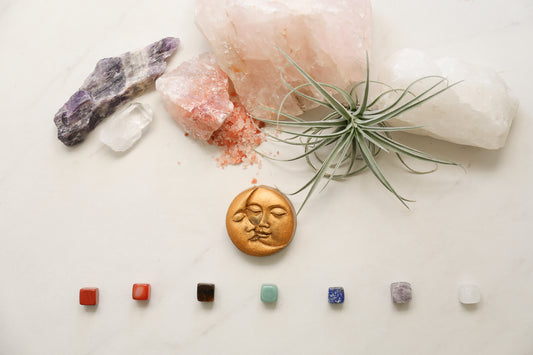 Moon & Sun Charcoal Soap | The Surprise Collection | Lavender + Tea Tree