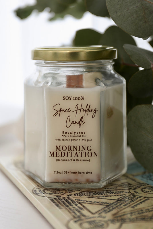 Space Holding Candle { Morning Meditation }  |  Eucalyptus