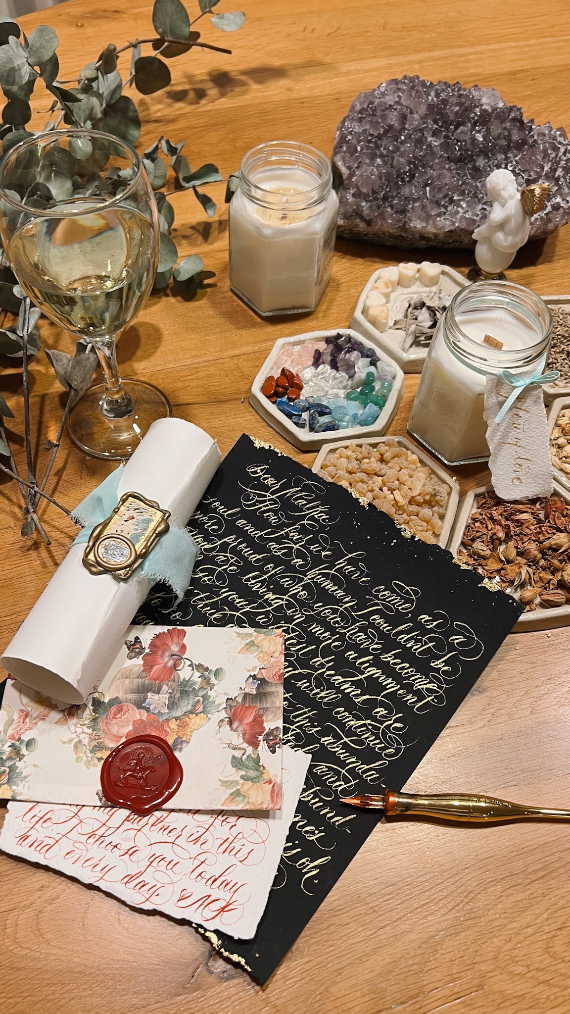 Calligraphy & Candle Design Workshop: (Self) Love & Intention | 12.02 (Sun) | Caesarea, IL